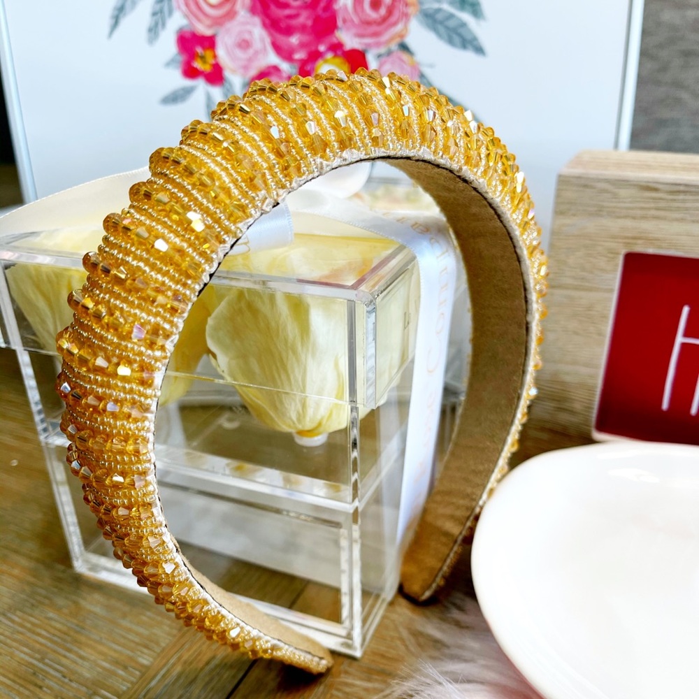 Gold Crystal Rhinestone Headband